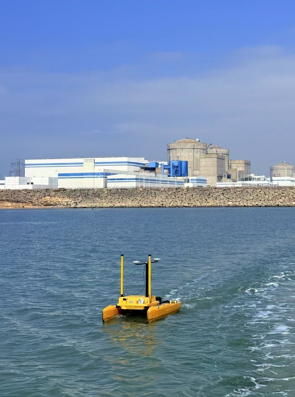 Breakwater Survey using HydroFrog 25 USV with GeoScope 200  and Ping3DSS sonar